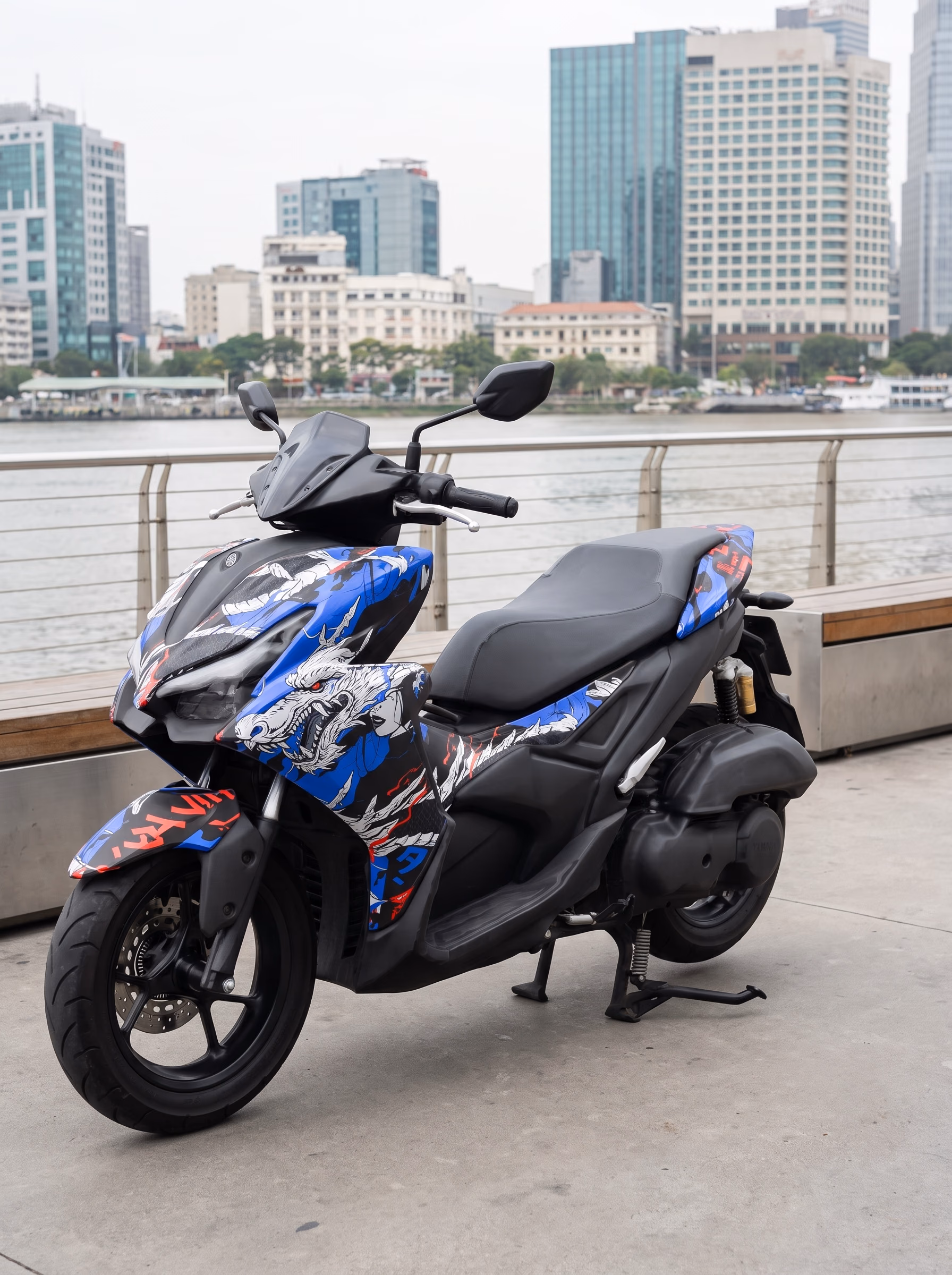 Yamaha NVX full-cover wrap WDragon — 1/9